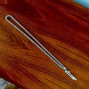 Vintage silver adjustable necklace